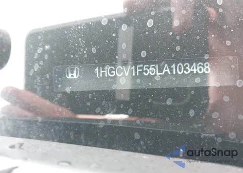 2020 Honda Accord Ex-L z USA, uszkodzony, nr VIN 1HGCV1F55LA103468